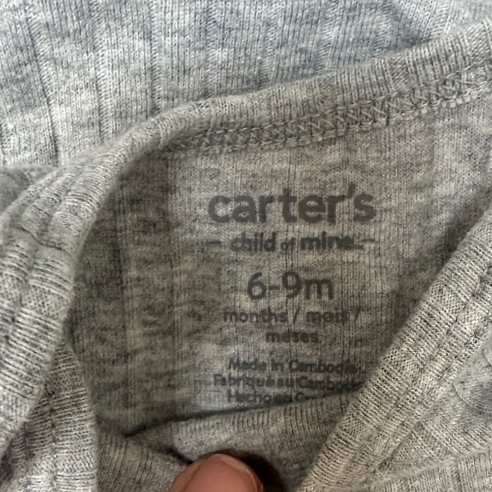 Carter's Light Gray Baby Tee - Picture 2 of 3